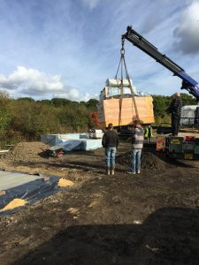 Mens Shed construction crane