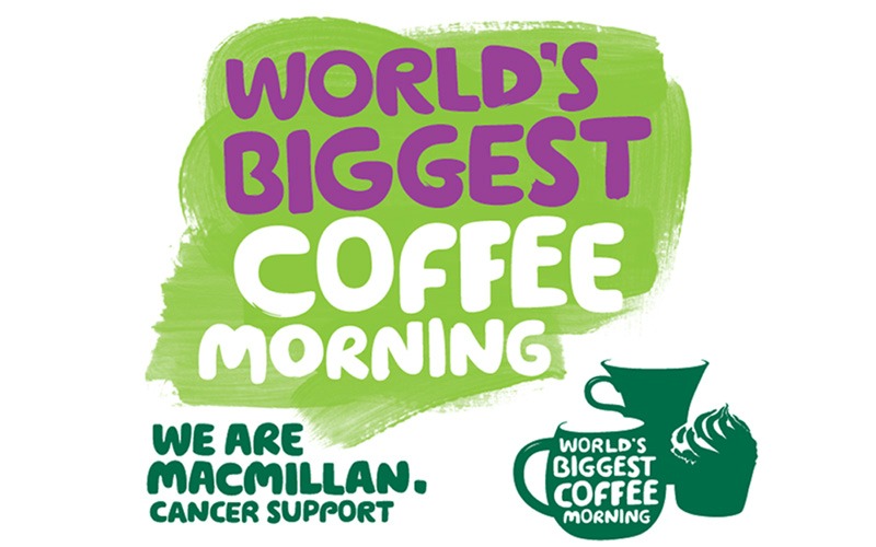 Charity Macmillan Coffee morning Logo Shipley Community Project