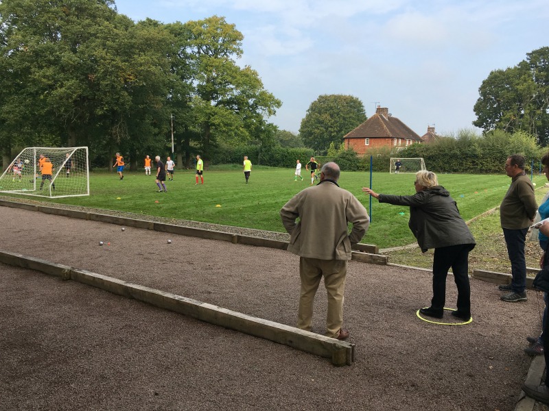 petanque with walking football