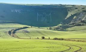 south downs chalk man