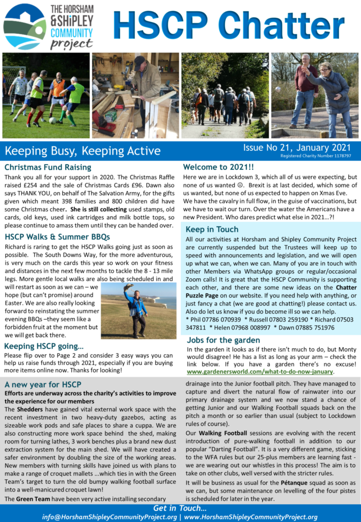 HSCP Chatter January 2021 - Shipley Community Project